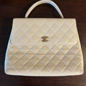 Chanel vintage handbag, caviar leather